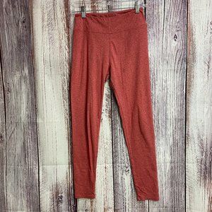 LulaRoe Heather Red Leggings Women’s One Size. #5032